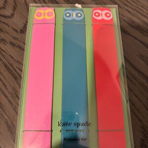 Kate Spade Owl Bookmarks NWT